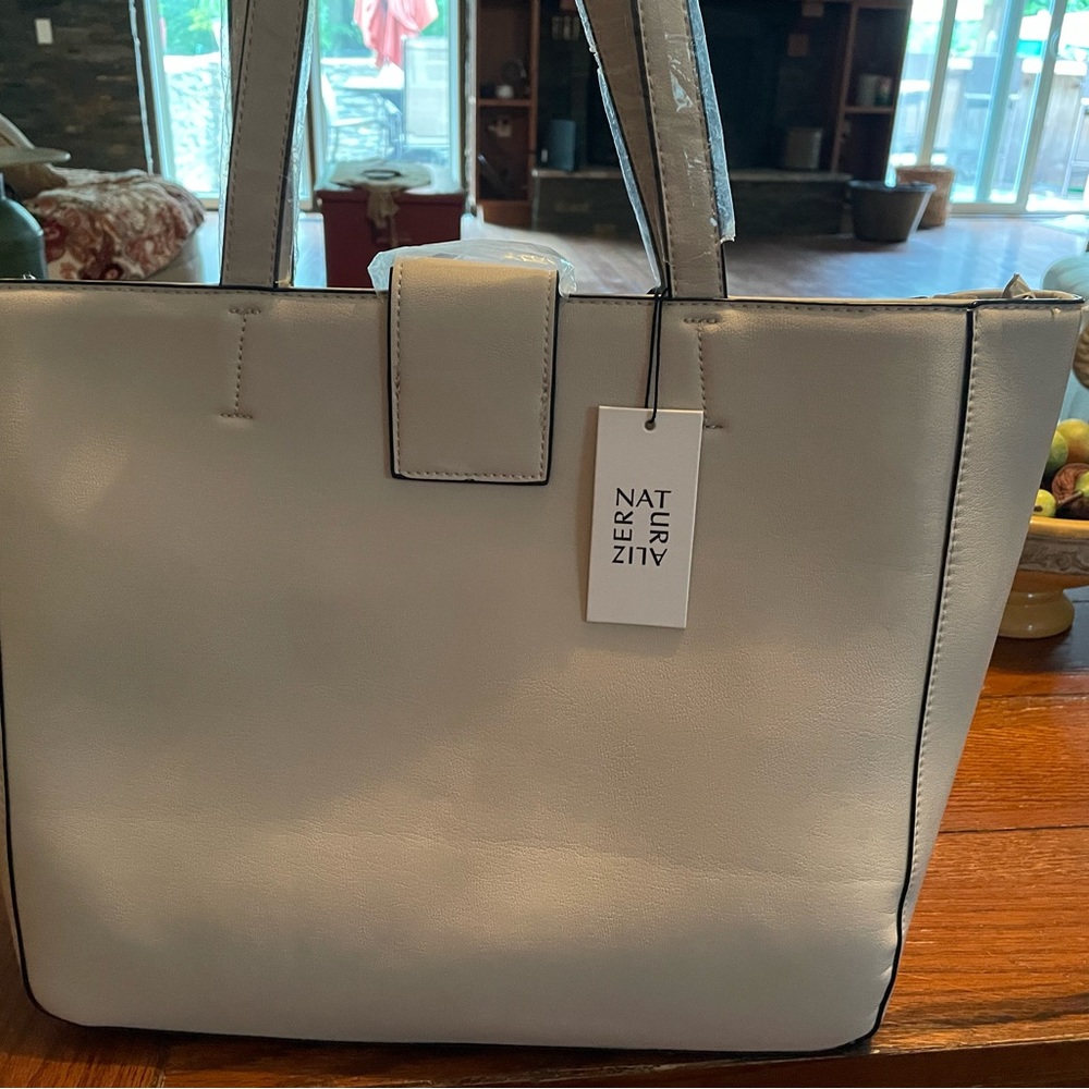 Bone colored large tote from Nordstrom Brand new